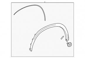 Front right fender arch trim for Lexus NX250 NX350 NX350h NX450h+ 22-26 structure