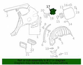Fuel filler flap lock Toyota Highlander 20- 2.4t, 3.5