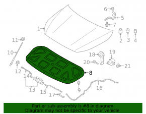 Kia Forte 19-24 Hood Insulation