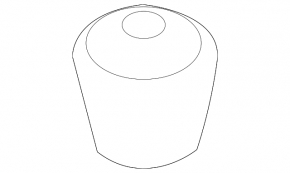 Left hood bumper for Kia Sportage 17-22 (small)