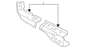 Left wing apron outer panel Audi Q3 83A 19-25