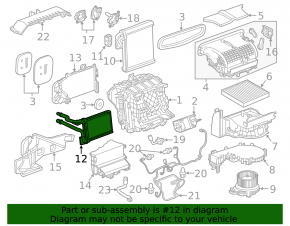 Chevrolet Malibu 16-23 heater core
