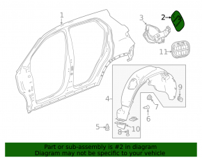 Fuel filler flap Chevrolet Trax 15-20