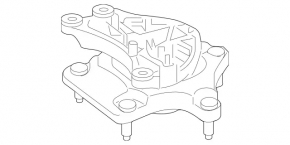 Engine mount rear Mercedes C-class W205 300/400 15 AWD