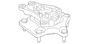 Engine mount rear Mercedes C-class W205 300/400 15 AWD