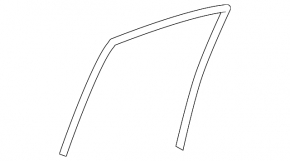 Rear right glass seal Mazda3 MPS 09-13