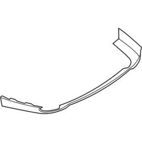 Rear bumper lip Ford Fusion mk5 13-18 for 2 pipes SIGNEDA