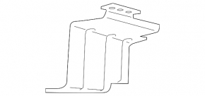 Left rear bumper guard for Lincoln Corsair 20-26