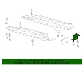 Left rear bumper guard for Lincoln Corsair 20-26