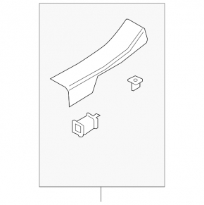 Lincoln Corsair 20-26 black rear right door sill plate