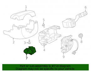 Left steering column switch for Land Rover Range Rover Velar 18-22 for front and rear fog lights