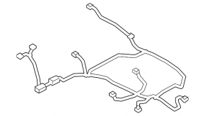 Ford Escape MK4 20-22 rear bumper wiring for parking sensors
