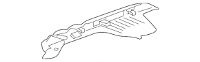 Upper left arch trim trim Jaguar F-Pace X761 17- black, scratch