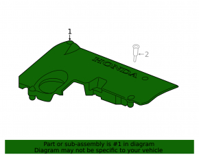 Honda Civic X FC 2.0 16-21 Engine Cover