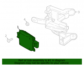 Left blind spot sensor for VW Jetta 2020-2024