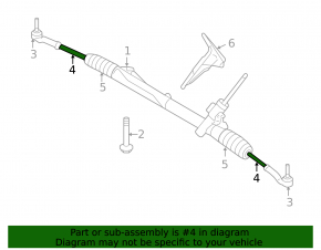 Left steering rod for Volvo XC60 10-17