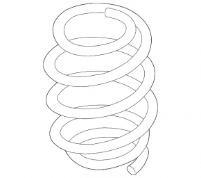 Spring rear left Mini Cooper F56 3d 14-21