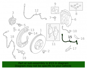 Brake hose front left BMW X7 G07 19-