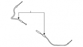 Parking brake cable rear left Mini Cooper F56 3d 14-