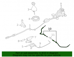 Parking brake cable rear left Mini Cooper F56 3d 14- braiding defect