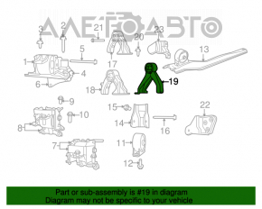 Rear engine mount for Jeep Compass 11-13 2.4 FWD