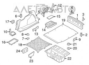 Trunk tray small BMW 3 F30 12-18