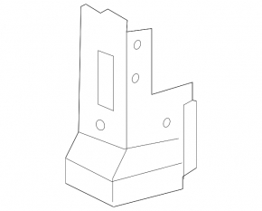 Front left side member nose Lexus NX200t NX300 NX300h 15-21