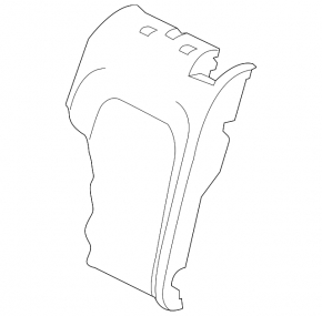 Left rear seat backrest for VW Golf 15-19, black fabric, dented