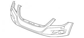 Front bumper bare VW Tiguan 12-17 rest