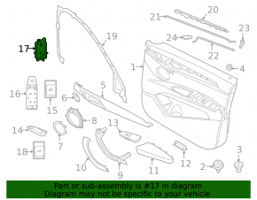Front Left Door Lock Buttons BMW X1 F48 16-22