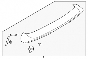 Mitsubishi Outlander Sport ASX 10- Tailgate Spoiler
