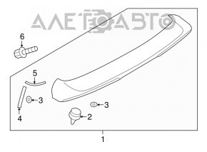 Mitsubishi Outlander Sport ASX 10- Tailgate Spoiler