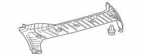 Toyota Prius 30 10-15 black central trunk door trim