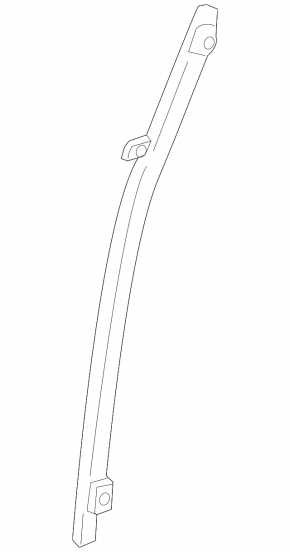 Front left door glass guide for Honda CRZ 11-16