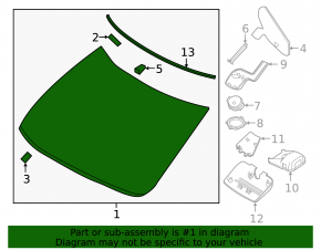 Windshield Nissan Maxima A36 16-