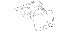 Heat shield muffler rear Honda Accord 23-