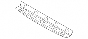 Rear bumper protection central Hyundai Ioniq 17-22 HEV, PHEV