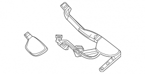 Wiper arm right Mercedes W167 GLE 350 450 20-23