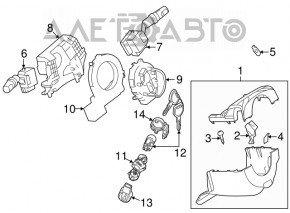 Steering column frame Mazda3 03-08
