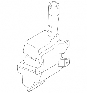 Mazda6 03-08 washer reservoir with cap and sensor