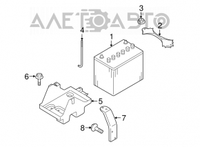 Mazda CX-7 battery mount (06-12)
