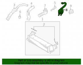 Lower turbine pipe BMW X6 E71 09-12 3.0T