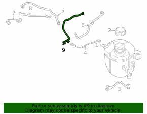 Cooling system hose BMW 5 G30 21-23 2.0T