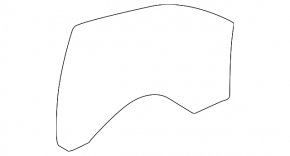 Front left door glass Chevrolet Equinox 10-17