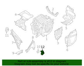 Engine mount left BMW i3 14-21