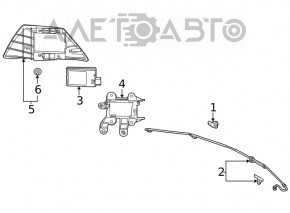 Blind Spot Sensor Bracket Right Honda Civic XI FE/FL 22-