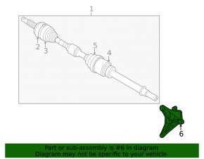 Nissan Rogue 22-23 1.5T FWD Hanger Bearing Bracket