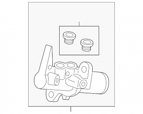 Master brake cylinder with reservoir Audi A6 C7 12-18 2.0T with cover