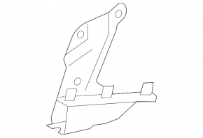 Front left fender bracket Audi A7 12-18