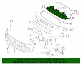 Mini Cooper F56 3D 14-21 S Front Bumper Lower Grille Black with Chrome